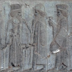 Persepolis, Apadana, East Stairs, Northern part, Courtiers