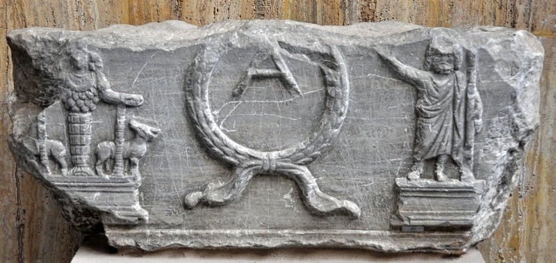 Ephesus, Relief celebrating the friendship with Alexandria (Artemis and Sarapis)