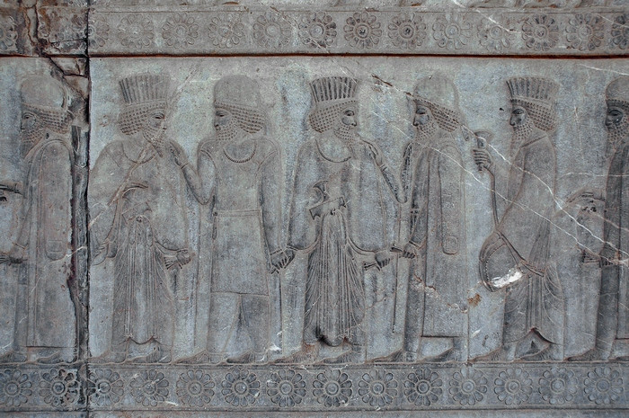 Persepolis, Apadana, East Stairs, Northern part, Courtiers