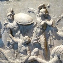 Relief of an Amazonomachy
