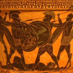 The fight for the body of Patroclus.