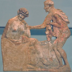 Meeting of Odysseus and Penelope.