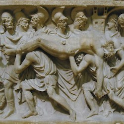 Sarcophagus with the body of Hector