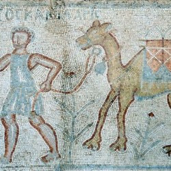 Bosra, Mosaic of a caravan