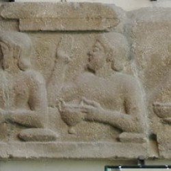 Assos, Temple of Athena, Relief of a symposium