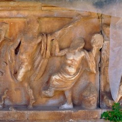 Nysa, Theater, Stage decoration: Dionysiac scene