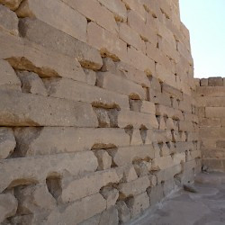 The wall of the northern sluice of the Marib dam