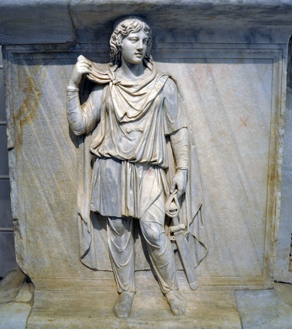 Rome, Temple of Hadrian, Relief
