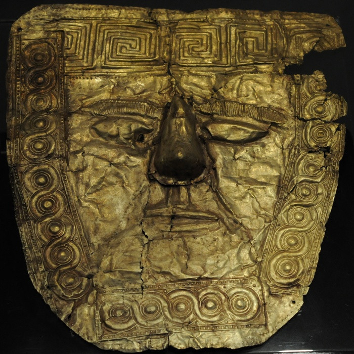 Gold mask from Trebeništa