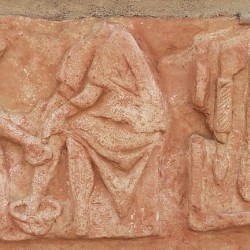 Ostia, Via Severiana, Relief of a physician