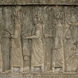 Persepolis, Apadana, North Stairs, Tribute Bearers, Babylonians
