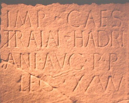Moresby, Dedication to Hadrian by XX Valeria Victrix