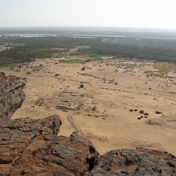 Gebel Barkal, View of the Nile with Palace of Natakamani
