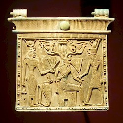 Gebel Barkal, Pectoral with Isis, Amun, and Horus