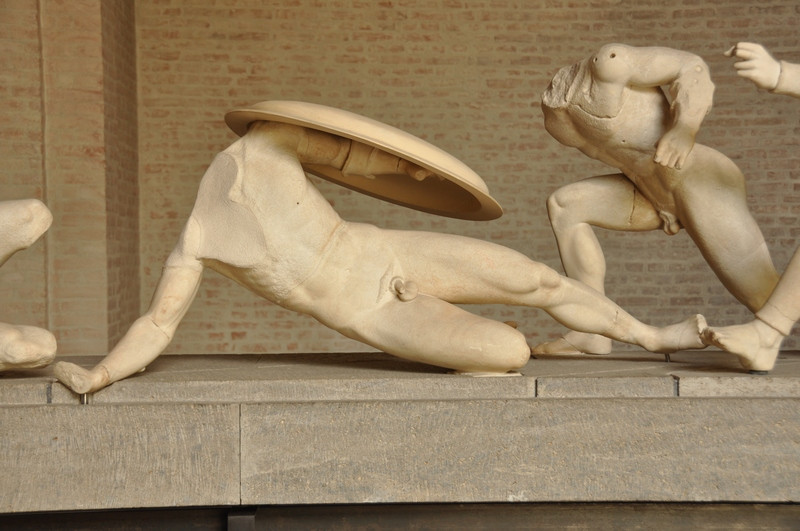 Aegina, Temple of Aphaea, West pediment, Trojan War