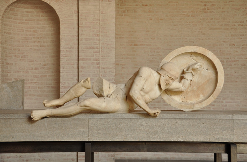 Aegina, Temple of Aphaea, East pediment, Laomedon's expedition to Troy