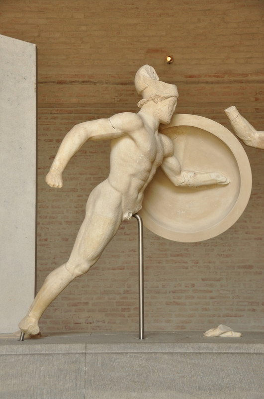 Aegina, Temple of Aphaea, East pediment, Laomedon's expedition to Troy