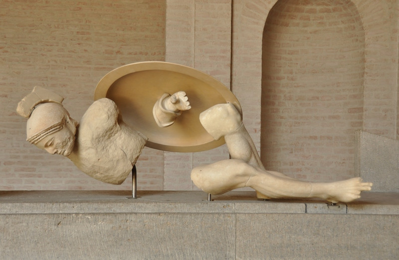 Aegina, Temple of Aphaea, East pediment, Laomedon's expedition to Troy
