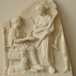 Piraeus, Relief of Cybele, Hecate, and Hermes