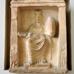 Piraeus, Relief of Cybele (small figures of Hermes and Hecate)