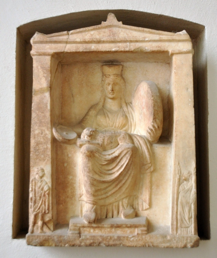 Piraeus, Relief of Cybele (small figures of Hermes and Hecate)