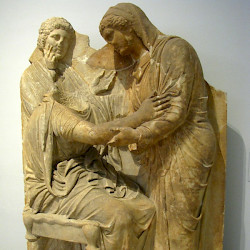 Piraeus, Farewell stela