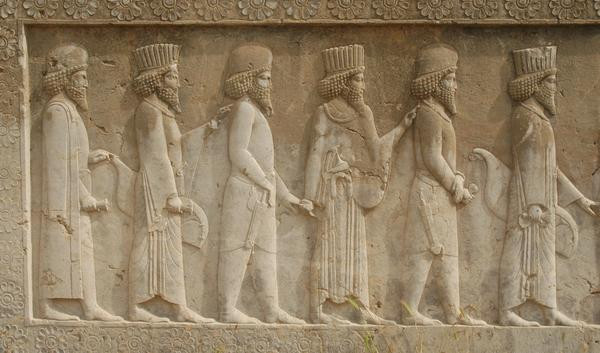 Persepolis, Apadana, North Stairs, Courtiers