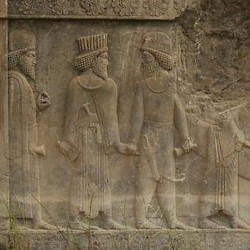 Persepolis, Apadana, North Stairs, Courtiers