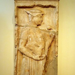 Larisa, Tombstone of a man with a hat