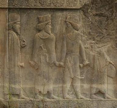 Persepolis, Apadana, North Stairs, Courtiers