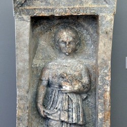 Orchomenos, Tombstone of a Roman girl