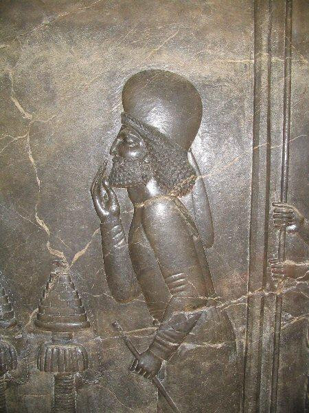 Persepolis, Apadana, Northern Stairs, Central Relief, Pharnaces