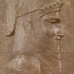 Persepolis, Apadana, Northern Stairs, Central Relief, Great Magian