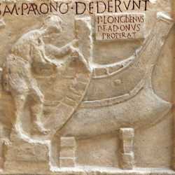 Ravenna, Relief of a shipbuilder (cast)