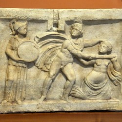 Sopianae, Relief of Minerva, Perseus, and Medusa