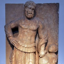 Eleusis, Tombstone of a warrior