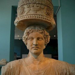 Eleusis, Lesser Propylaea, Caryatid