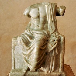 Gadara, North Theater, Copy of the Zeus of Phidias