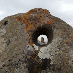 Karahunj, Megalith with hole