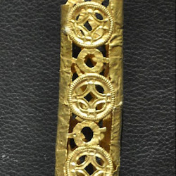 Tépe, Tomb of an Avar khagan, Gold filigree fittings from a sword