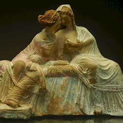Myrina, Figurine of two chatting ladies (Demeter and Kore)