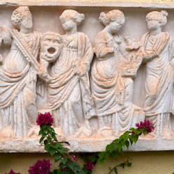 Carthage, Roman Theater, Relief of the Muses