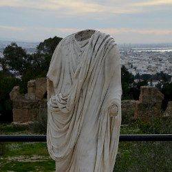 Carthage, Byrsa, Statue of Roman man