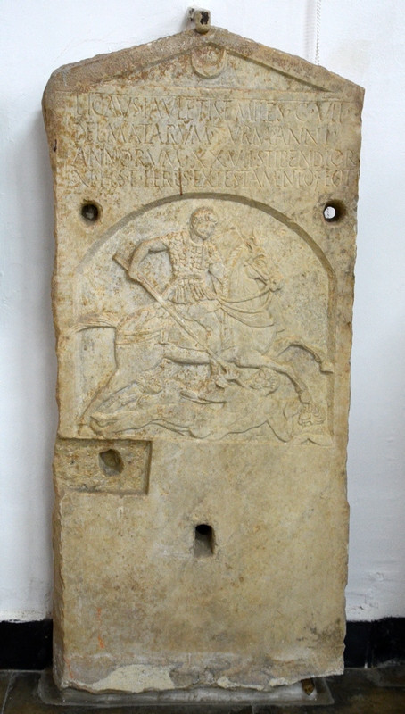 Cherchell, Tombstone of a Dalmatian horseman