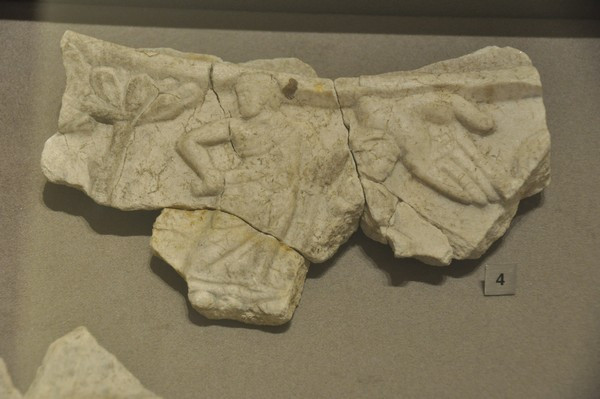 Beirut, marble fragment with the Aqedah (the sacrifice of Abraham)