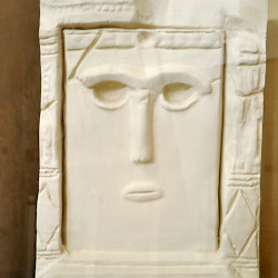 Petra, Temple of the Winged Lions, Relief of a deity