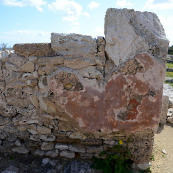 Kerkouane, Opus Africanum with stucco