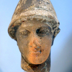 Kerkouane, Head of one of the Dioscuri