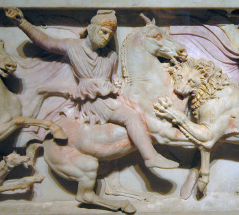 Sidon, Royal Tombs, Chamber 3, Alexander sarcophagus (18) (Abdalonymus)