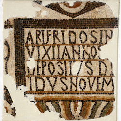 Thuburbo Maius, Vandal church, Funerary mosaic of Arifredus